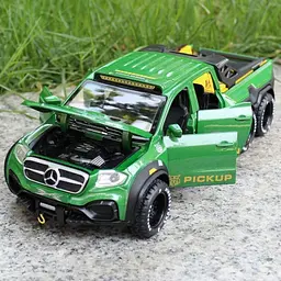Колекційна металева модель автомобіля АвтоЕксперт Mercedes-Benz X-Class 6x6 Monster Pickup з інерцією, світлом та звуком 1:32 - мініатюра 7