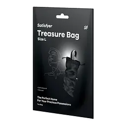 Мішечок для зберігання іграшок Satisfyer Treasure Bag L Black Satisfyer IG059501; SX0549 98420 - мініатюра 3