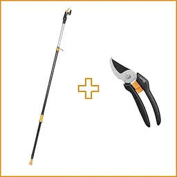 Набір для обрізки Fiskars: секатор Solid P121 + гілкоріз PowerGear UPX86 (1023624-Н62)