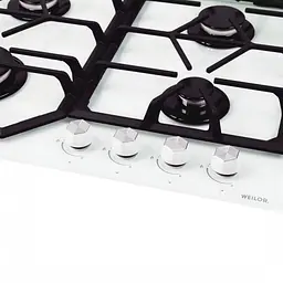 Поверхня газова на склі WEILOR GG 604 WH - мініатюра 5