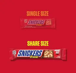 Шоколадний батончик Snickers Xtreme Peanut and Caramel Share Size 88 г - мініатюра 3