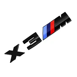 Емблема напис X3M для BMW чорна 150х27 мм пластик (на скотчі)