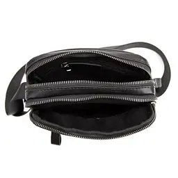 Месенджер кожаный чорний Tiding Bag 8713A - мініатюра 2