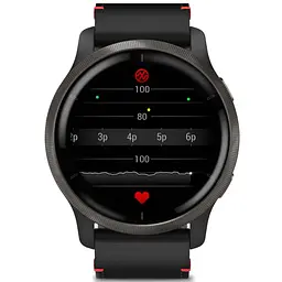 Смарт-годинник Garmin Venu 2 Slate with Black Leather Band (010-02430-21) - мініатюра 6