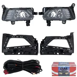 Фари дод. модель VW Polo 6 2017-21/VW-0810/H8-12V35W+LED-6W/6W/FOG+DRL+TURN/eл.проводка