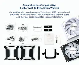 СВО MONTECH Hyperflow ARGB 360 White (HYPERFLOW ARGB 360 (W)) - мініатюра 5