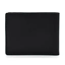 Чоловіче шкіряне портмоне чорне матове GRANDE PELLE 10х10х2 см acs0032088 - мініатюра 3