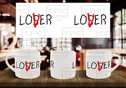 Чашка "Lo$er Lover" 180, Блакитна