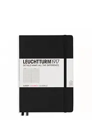 Блокнот Leuchtturm1917 Середній, чорний, клітинка (315928)