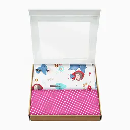 Пелюшки дитячі багаторазові Cosas Red Riding Hood CS2 2 шт 80х100 см (Бязь_ЧервонаШапочка_ГорохМалина) - мініатюра 2