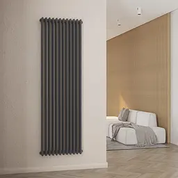 Радіатор дизайнерський Ideale Viola 13 12/1800/560 антрацит, Антрацит - мініатюра 3