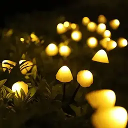 Світильник на сонячній батареї LED SuperLED 2 шт, садовий декор грибочки-дерево - мініатюра 7
