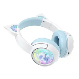 Навушники Bluetooth Onikuma B5 White-Blue - мініатюра 3