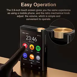 HIFI MP3 Audio плеєр Oilsky M308 LDAC DSD512 Hi-Res Lossless 80 ГБ MAX97720, Bluetooth, Wi-Fi, Android - мініатюра 6