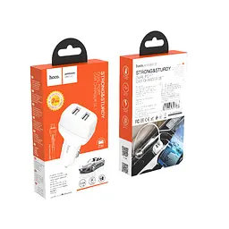 Набір кабель і адаптер автомобільний HOCO Micro USB Cable Leader Z36 білий