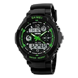 Годинник дитячий спортивний Skmei 1060 s-shock Зелений (2117869406)