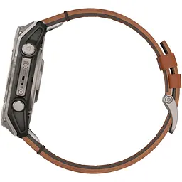 Смарт-годинник Garmin Fenix 8 AMOLED Sapphire 51mm Titanium with Chestnut Leather Band [010-02905-40] [115083] - мініатюра 4