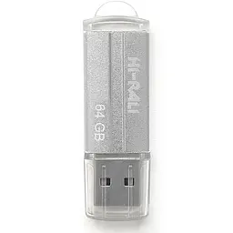 Флеш накопичувач USB 64Gb Hi-Rali Corsair сріблястий USB 2.0 (HI-64GBCORSL)
