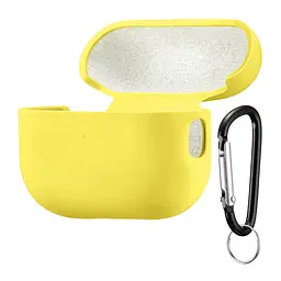 Чохол Silicone Case 2,5mm with microfiber for AirPods Pro 2 зі шнурком Shiny Yellow