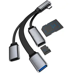 Багатофункційний адаптер перетворювач Xiaomi Type-C - Hagibis ACL05