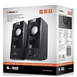 Акустична система REAL-EL S-90 Black - мініатюра 9
