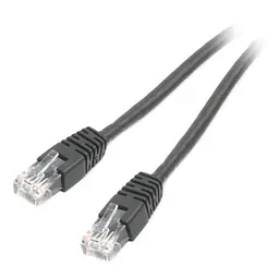 Патч-корд 3 м, UTP, чорний, Cablexpert, Cat.6, CCA, PVC (PP6U-3M/BK)