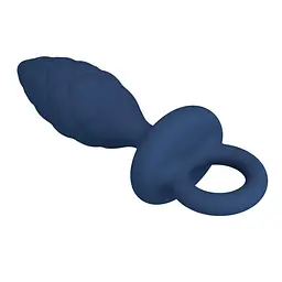 Анальна пробка Mr. Play Butt Plug with Loop S, 11.5 см (синій) - мініатюра 4