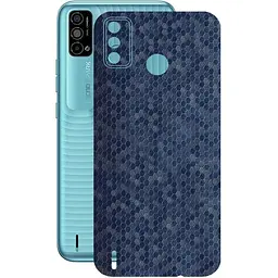 Защитная пленка StatusSKIN для Tecno Spark Go 2021 Корпус Винил Соты синие