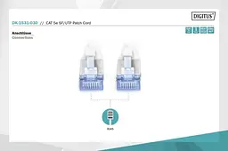 Патч-корд Assmann CAT 5e SF-UTP, Cu, PVC AWG 26/7, довжина 3 м DK-1531-030 Gray - мініатюра 2