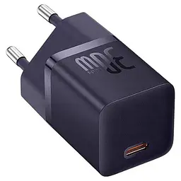 Зарядний адаптер блок Baseus GaN 5S Fast Charger 30 W P10162504523-00 фіолетовий