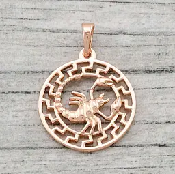 Кулон XUPING 28х20 Знак зодіаку Скорпіон 80749 позолота РО
