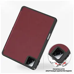 Чохол до планшета BeCover Flexible TPU Mate Xiaomi Pad 7 / 7 Pro 11.2" Red Wine (715619) - мініатюра 5