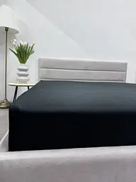 Простирадло на резинці Ecotton 90х200 см чорний Black (24592)