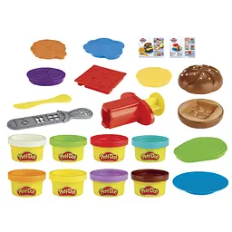 Набір для творчості з пластиліном Hasbro Play-Doh Kitchen Creations Burger and Fries Set (E5112_E5472) - мініатюра 3