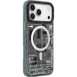 Чохол YoungKit Futuristic Circuit Board with Magnetic Ring для Apple iPhone 17 Pro Max Black [168262] - мініатюра 3