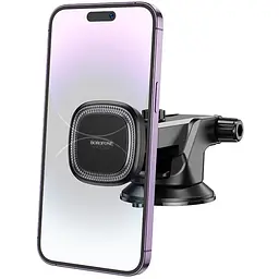 Кріплення для телефонa Borofone BH97 NT Ice center console Магнітний Чорно-сірий