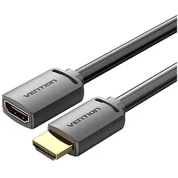 Кабель мультимедійний HDMI M to HDMI F 1.0m 4K PVC black Vention (AHCBF)
