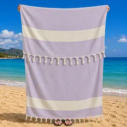 Рушник пештемаль Turkey Towel 100х180 см легкий великий для пляжу басейну бані сауни підстилка на дачу пікнік природу відпустку море ромб лавандовий