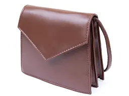 Горизонтальна сумка кутоподібна зі шкірозамінника Vintage 17,5х15,5х6 см sum0027543