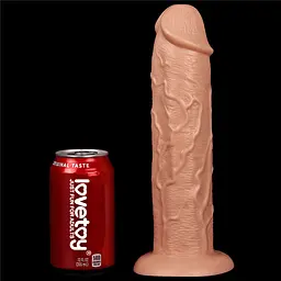 Реалістичний фалоімітатор LoveToy King-Sized 28 см тілесний - мініатюра 6