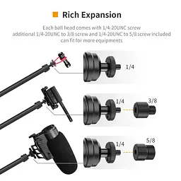 Штатив-тримач Ulanzi Vijim Desktop Flexible Arm/Light Stand(Three-Stages) (UV-2666 LS08) (2666) - мініатюра 8