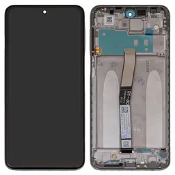 Дисплей Xiaomi Redmi Note 9 Pro, Redmi Note 9S, білий, з рамкою, , з широким ободком, In-Cell, M2003J6B2G, M2003J6A1G