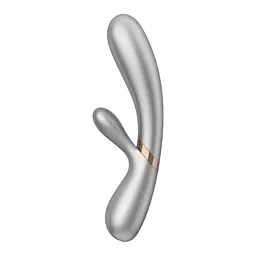 Вібратор-кролик Satisfyer Hot Lover 20 см сріблястий - мініатюра 3