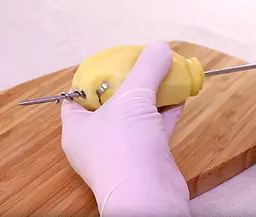 Ніж спіральний для фарширування картоплі, кабачків, моркви 20 см, Master Class Сірий 81618 - мініатюра 5