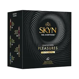 Презервативи SKYN Unknown Pleasures 42 шт – без латексу, мікс відчуттів, інтимні експерименти без обмежень - мініатюра 2