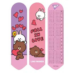Закладки для книг Yes 2D Line Friends love (708134)