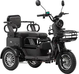 Триколісний Електроскутер Corso Protex MAX (1200W, 72V, 28Ah) Чорний