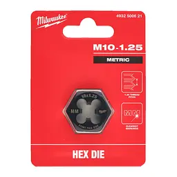 Плашка шестигранна MILWAUKEE, М10-1.25мм - мініатюра 2