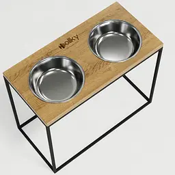 Hollky Base XL40 — миски на підставці для великих собак (2 × 1,8 л, висота 40 см) - мініатюра 9