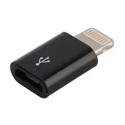 Перехідник Lightning (M) - microUSB (F), чорний, Lapara
